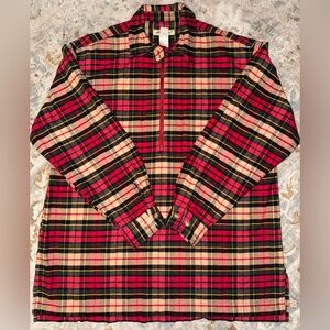 Eddie Bauer Red and Black Plaid Shirt